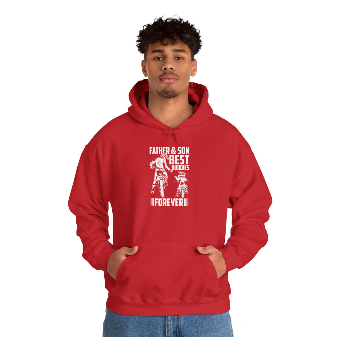 Dad’s Hooded Sweatshirt – Father & Son Best Buddies Forever Design