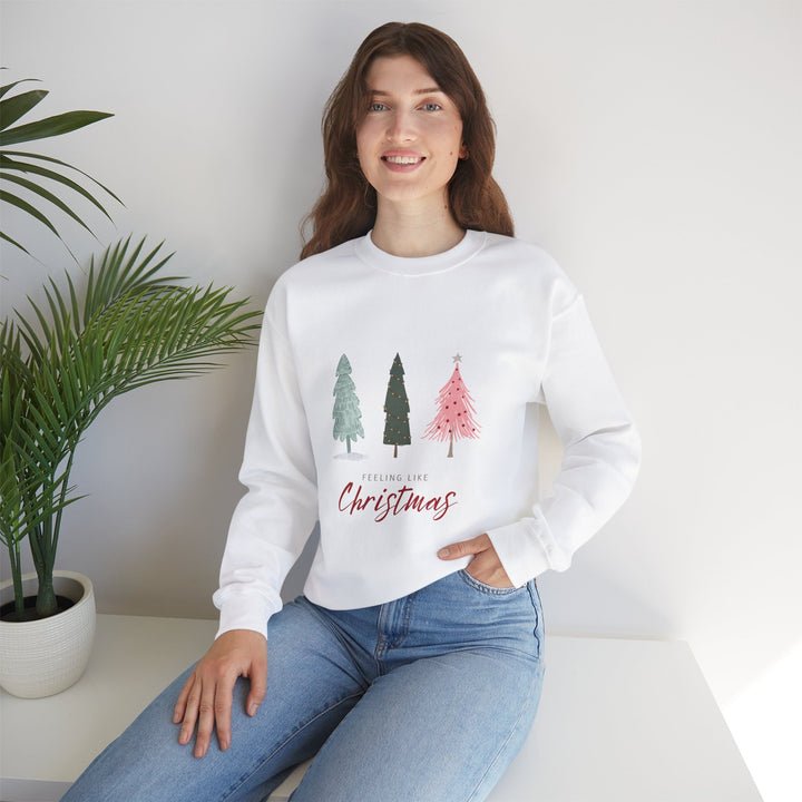 Feeling Like Christmas Crewneck Sweatshirt - Unisex Holiday Sweatshirt