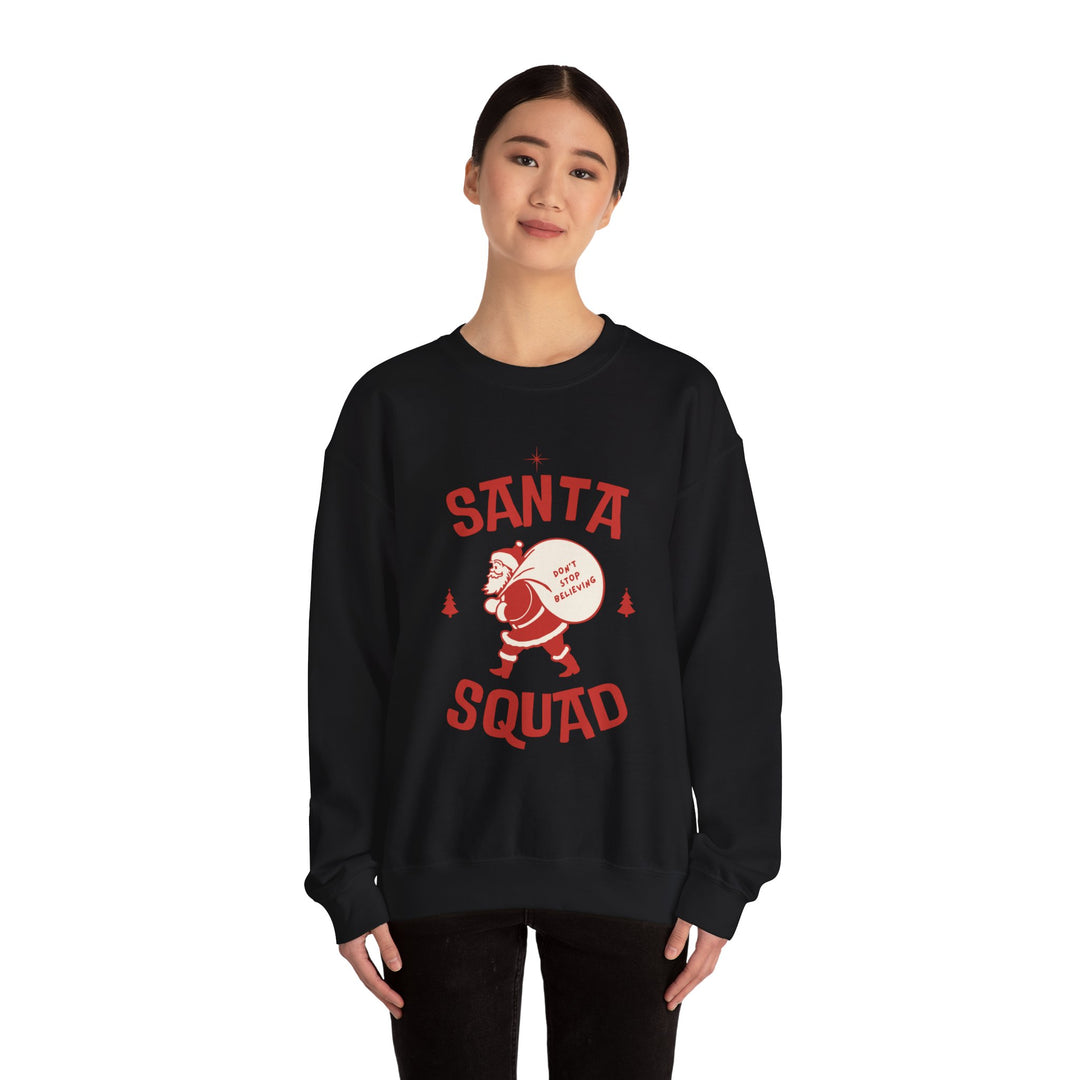 Santa Squad Sweatshirt — Retro Santa Holiday Crewneck