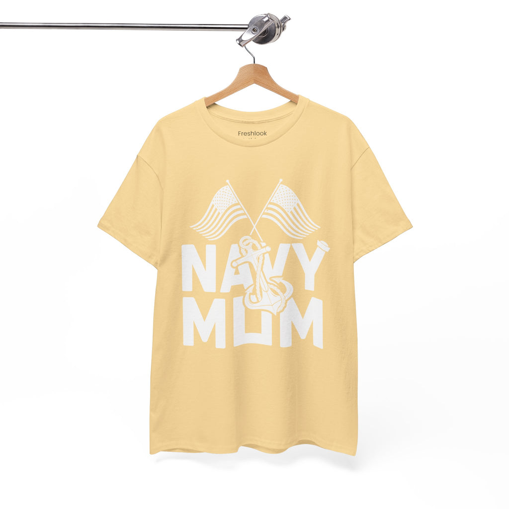 Mom T-Shirt – Navy Mom Design