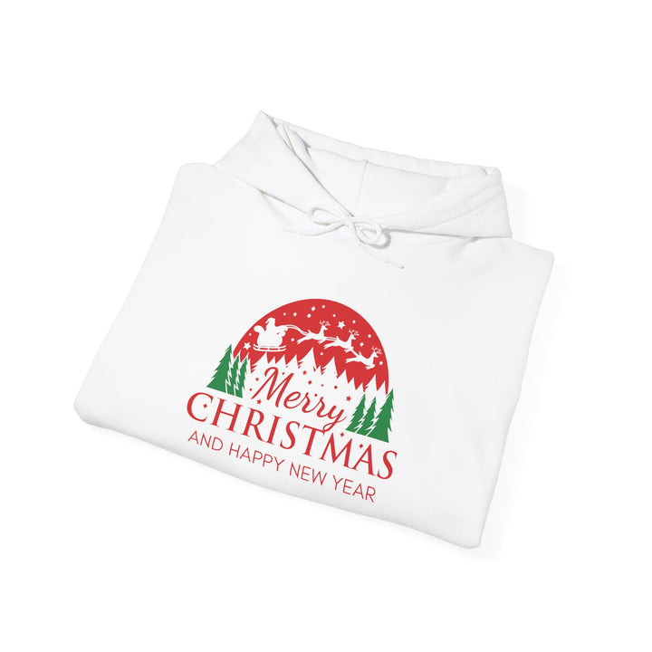 Merry Christmas Hoodie - Festive Red & Green Holiday Sweatshirt