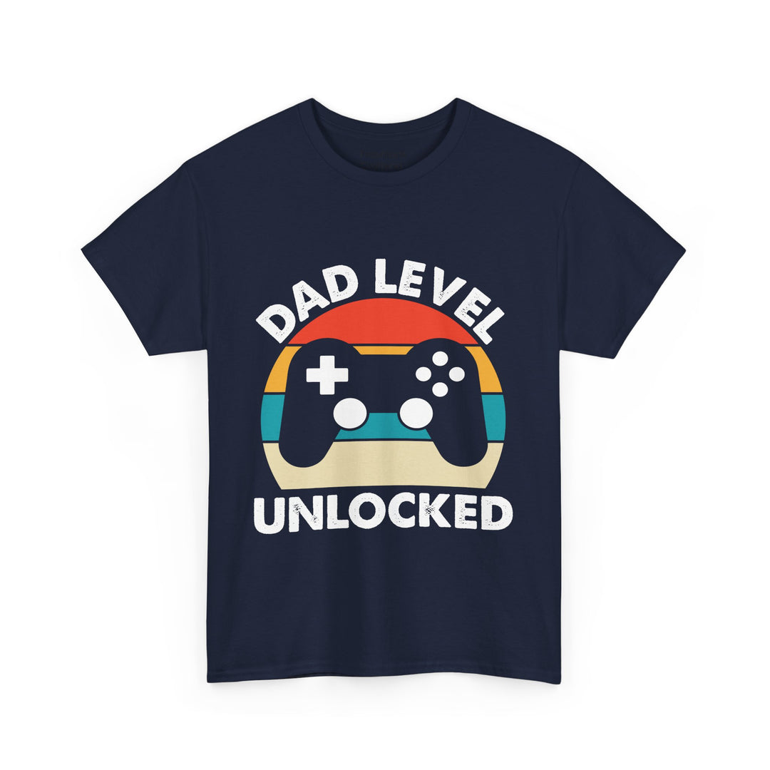 Dad's T-Shirt - Dad Level Unlocked Design