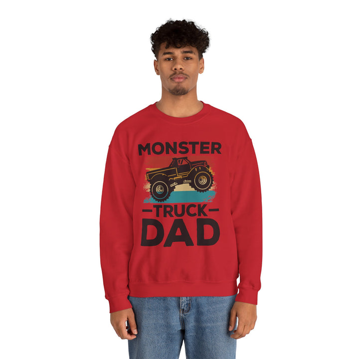 Dad’s Sweatshirt – Monster Truck Dad Design