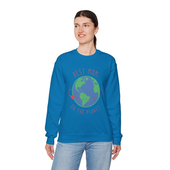 Mom's Sweatshirt - Best Mom on the Planet Design