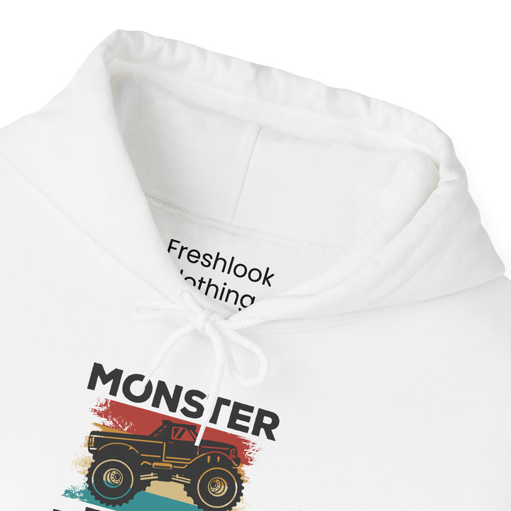 Dad’s Hooded Sweatshirt – Monster Truck Dad Design