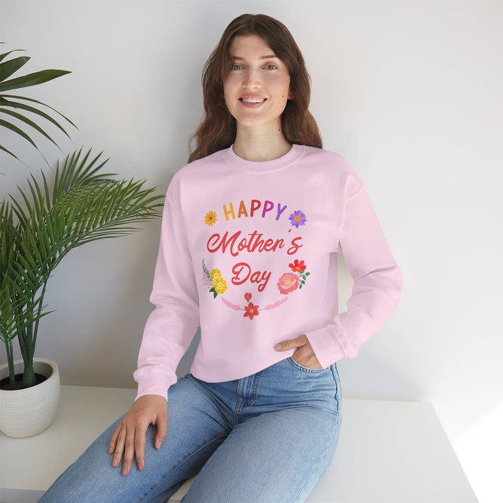 Mom's Sweatshirt - Happy Mother's Day Floral Design