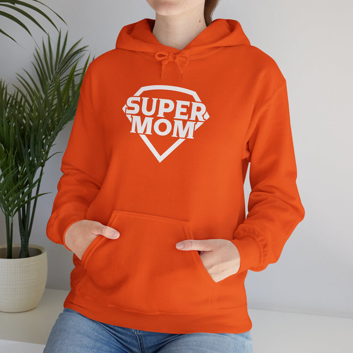 Mom's Unisex Hooded Sweatshirt  - Super Mom Design