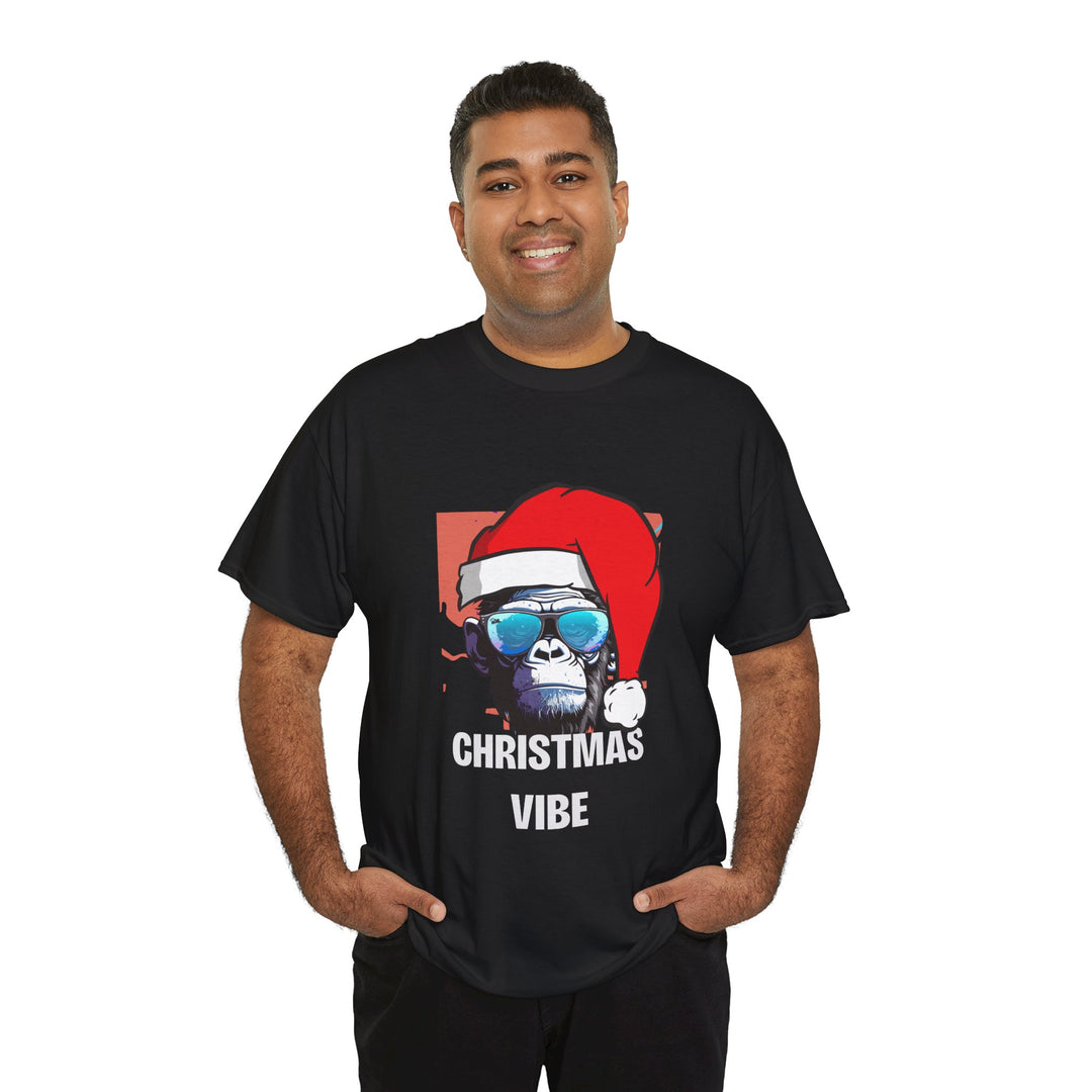 Christmas Vibe Gorilla Unisex Tee, Fun Christmas t-shirt