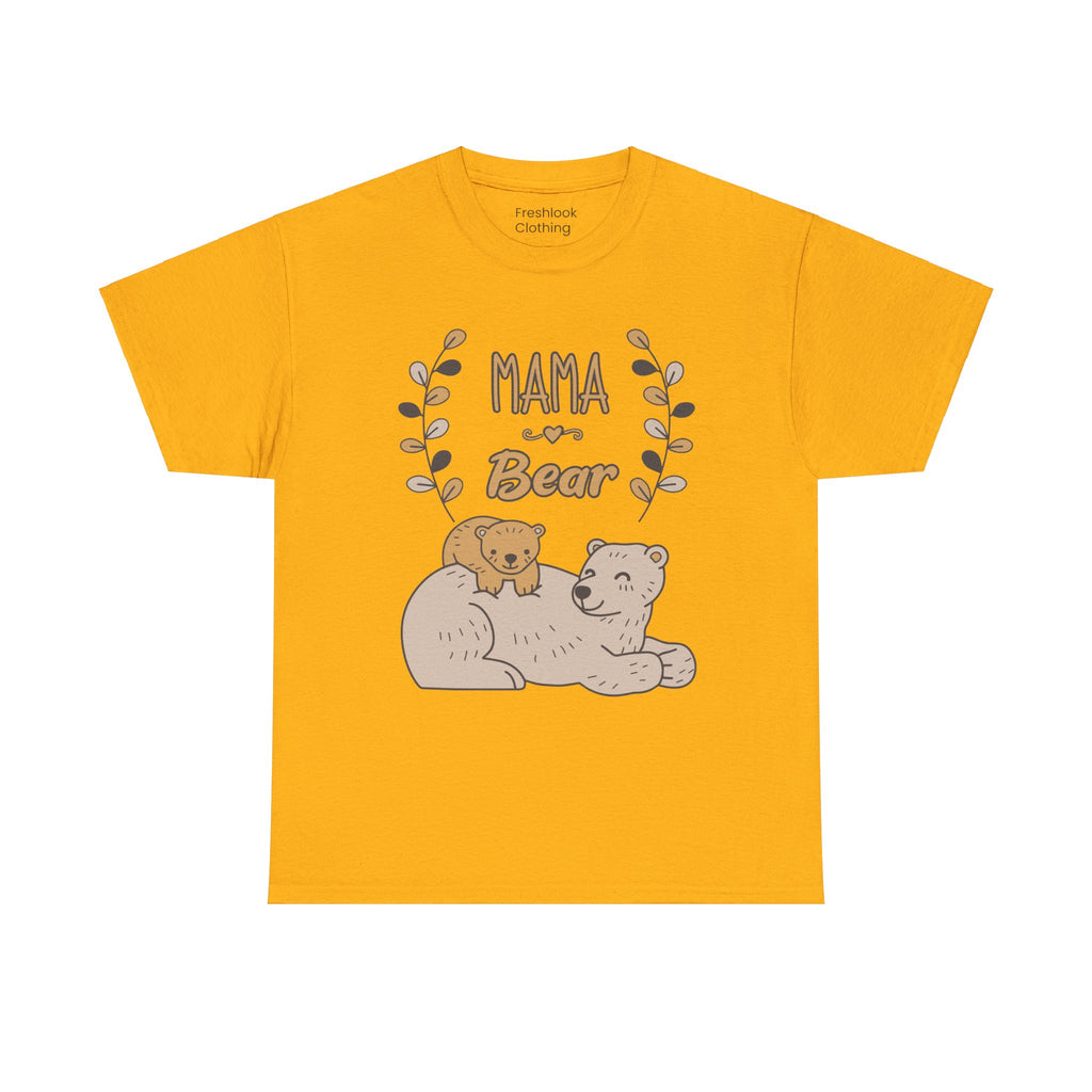 Mom T-Shirt - Mama Bear Design - Cute Bear Family Graphic Tee