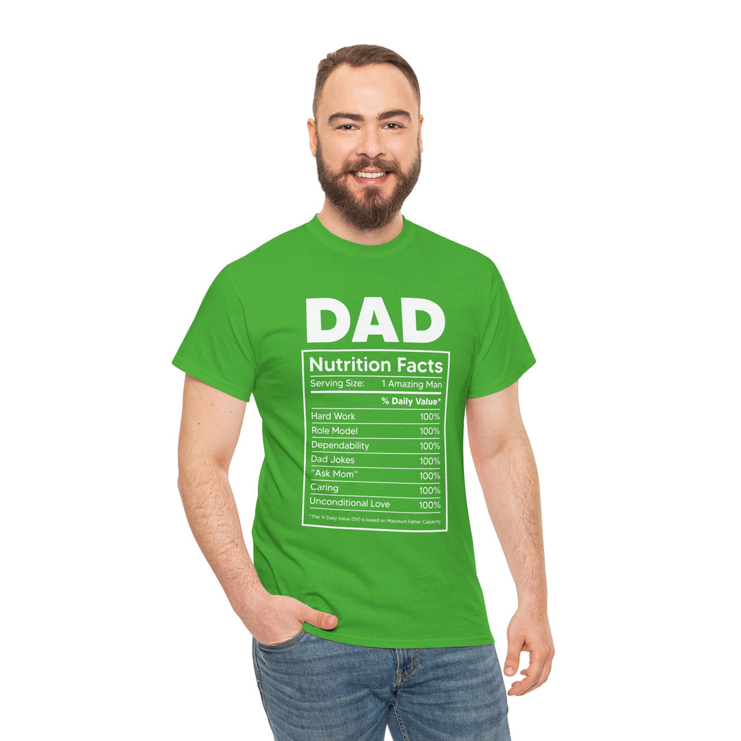 Dad's T-Shirt - Dad Nutrition Facts Design