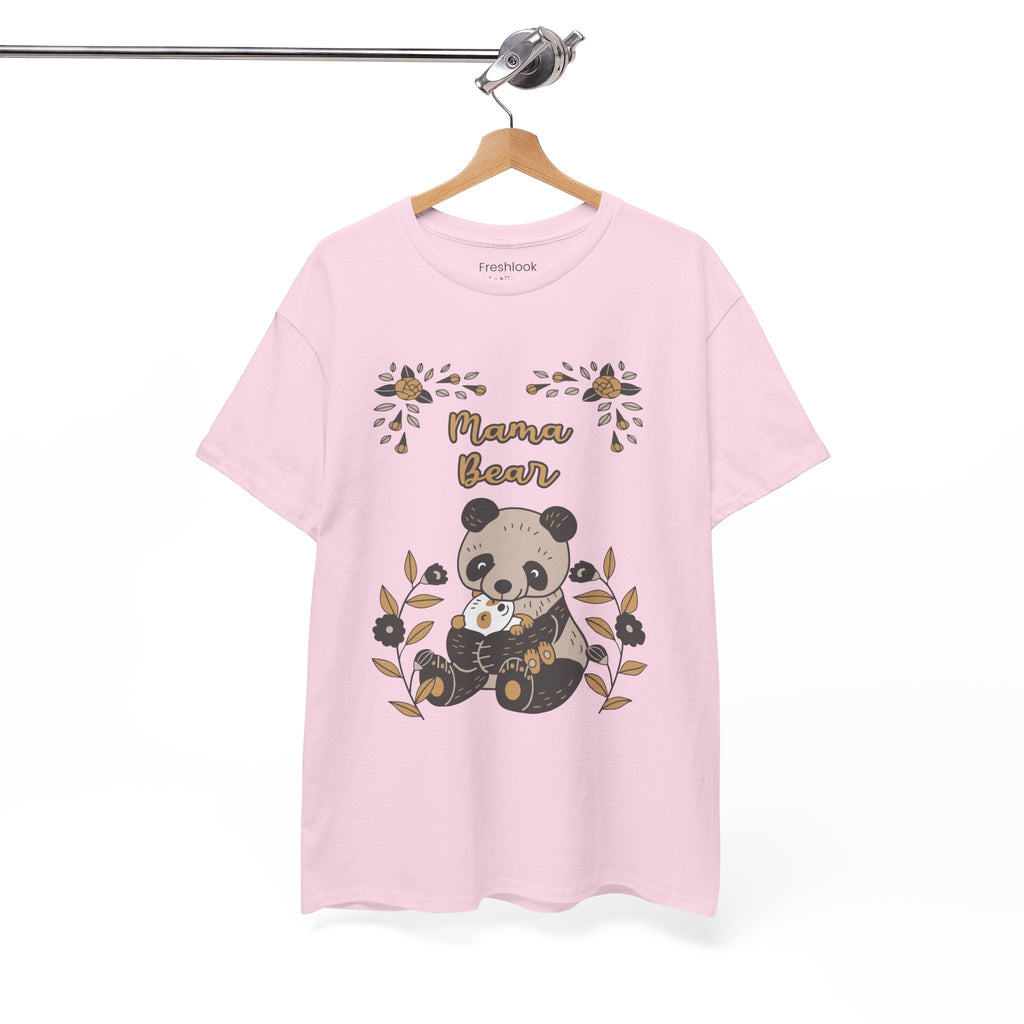 Mom T-Shirt - Mama Bear with Cute Panda Design