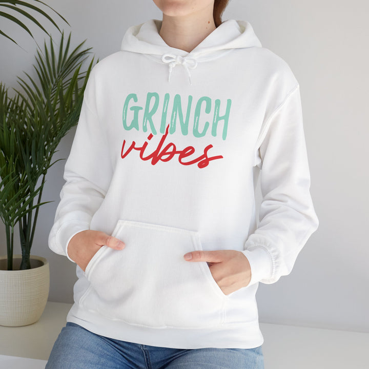 Grinch Vibes Unisex Hoodie - Cozy Holiday Sweatshirt for Christmas Spirit