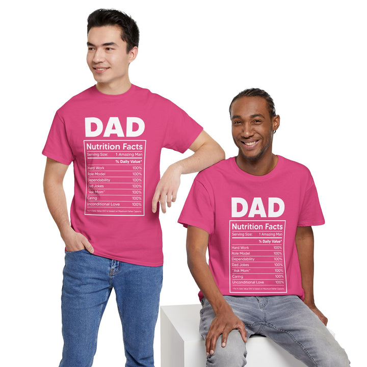 Dad's T-Shirt - Dad Nutrition Facts Design