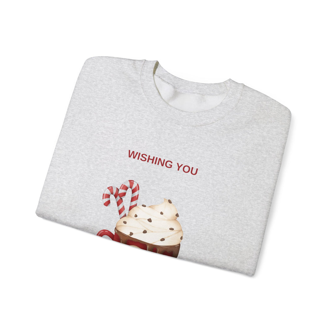 Joyful Christmas Hot Cocoa Sweatshirt - Cozy Holiday Crewneck