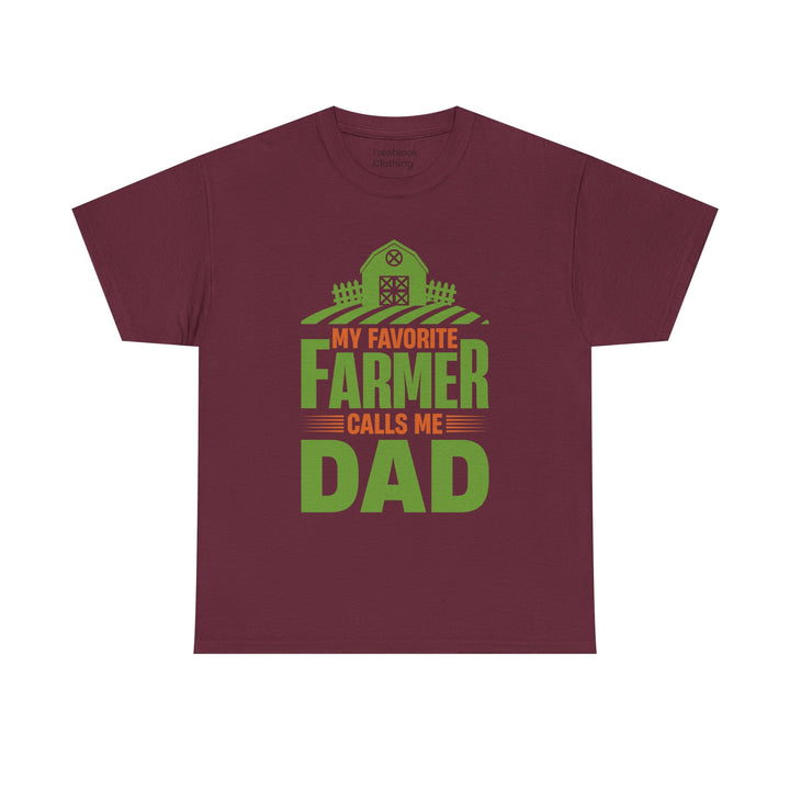 Dad's T-Shirt - My Favorite Farmer Calls Me Dad Design