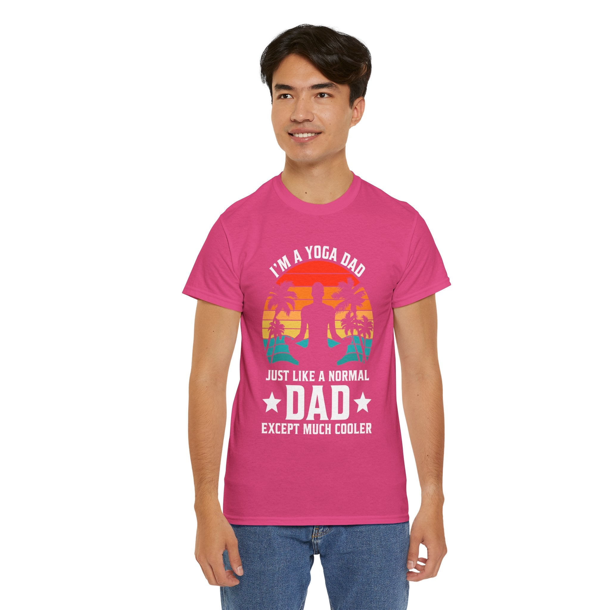 Dad's T-Shirt - I'm a Yoga Dad Just Like a Normal Dad Except Much Cooler Design