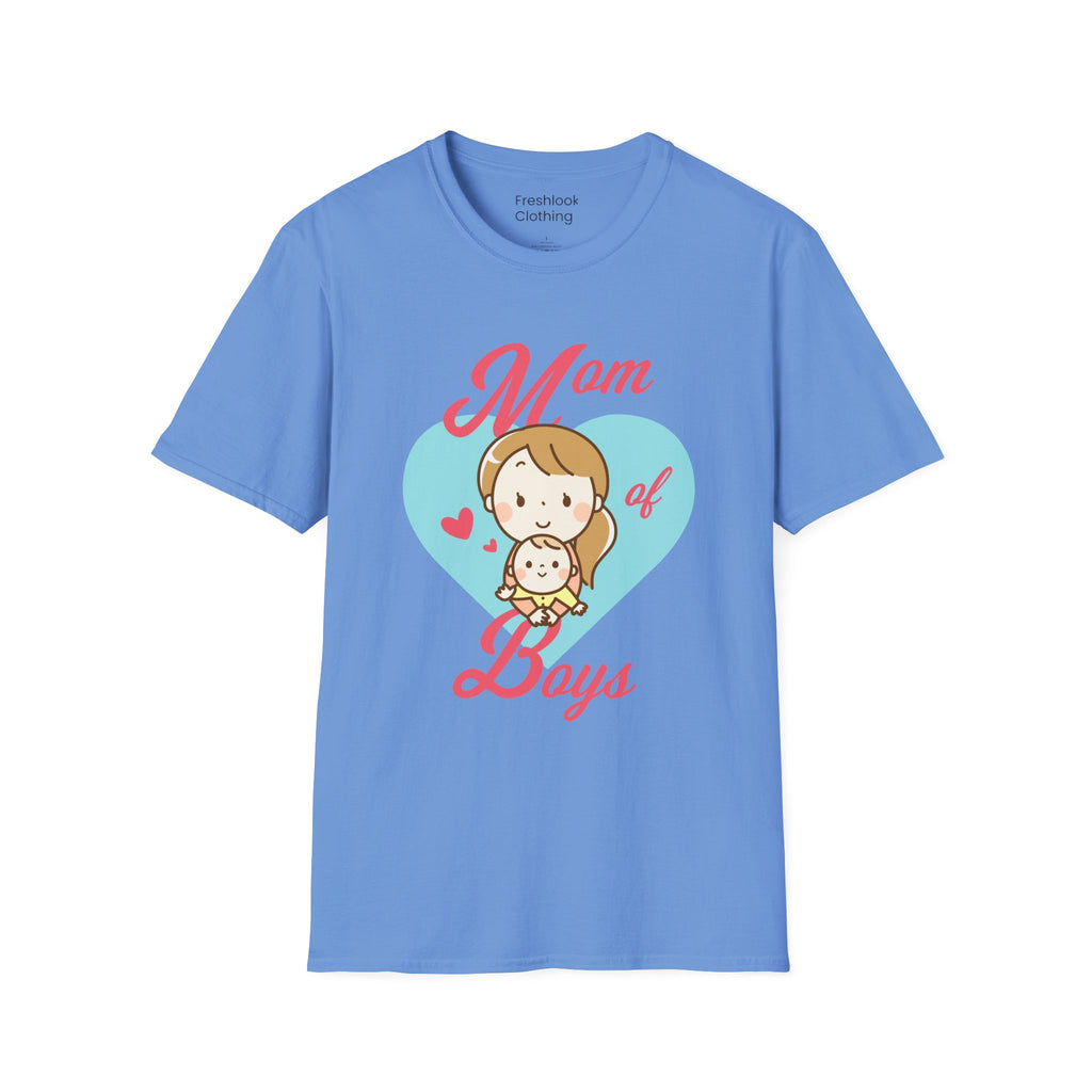 Mom T-Shirt - Mom of Boys Design