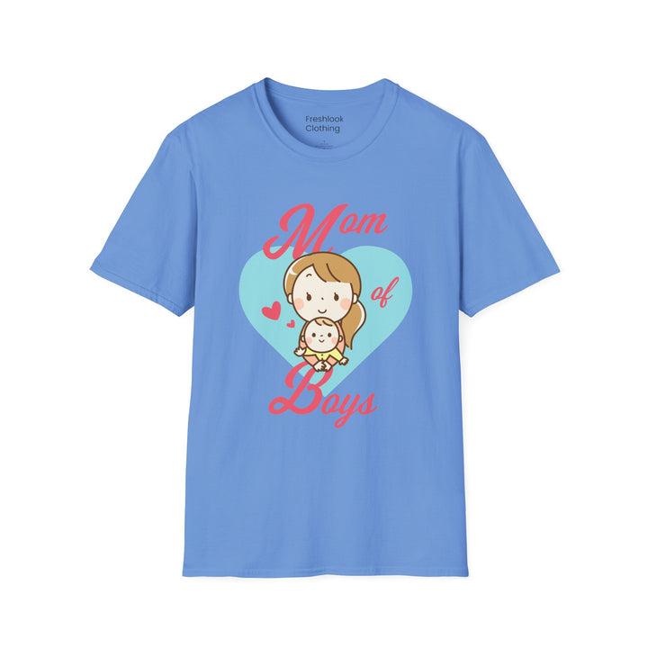 Mom's T-Shirt - Mom of Boys Design