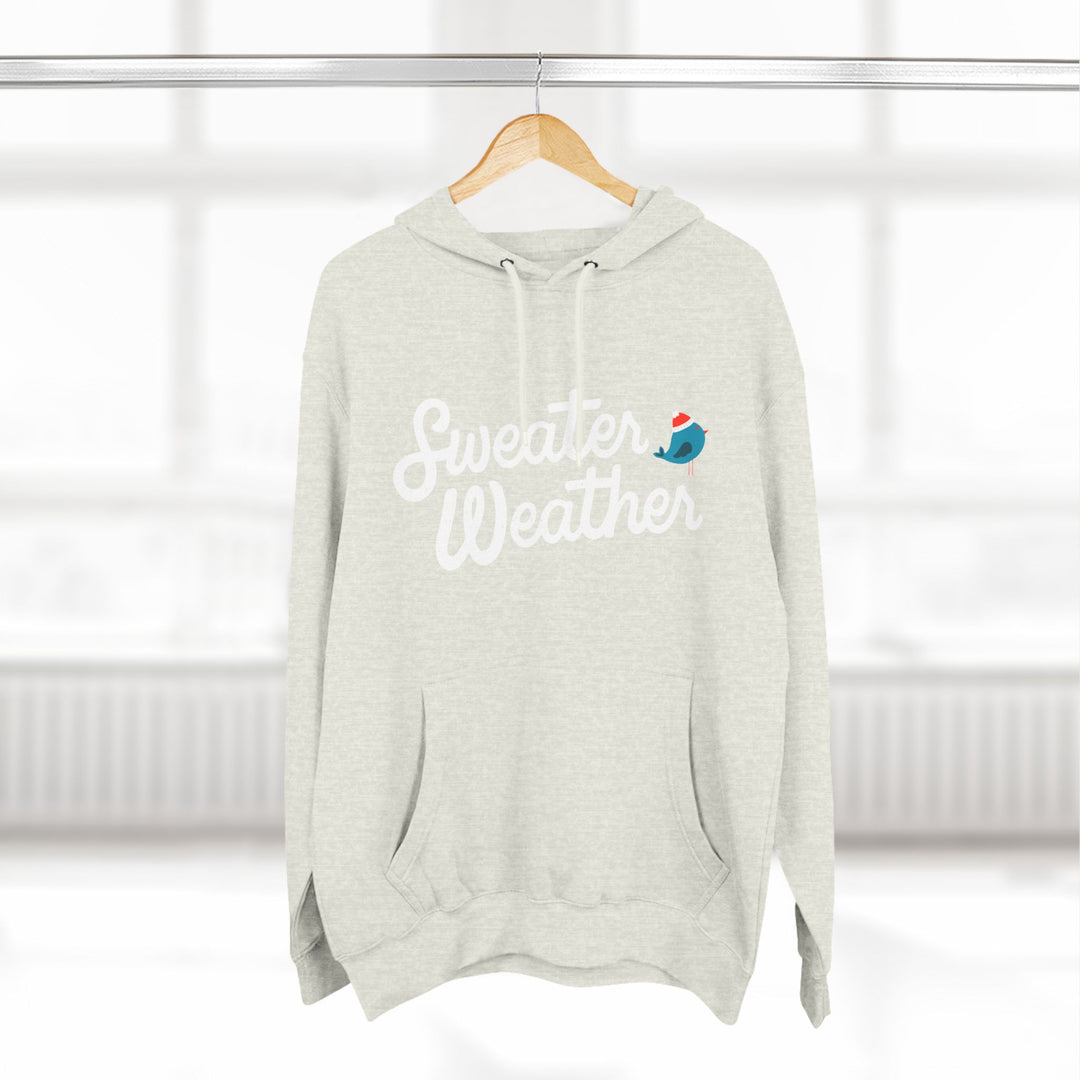 Cute Bird Three-Panel Fleece Hoodie - Cozy and Fun Sweatshirt for All Occasions