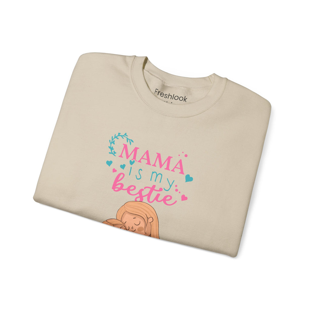 Mom's Sweatshirt - Mama Is My Bestie Design