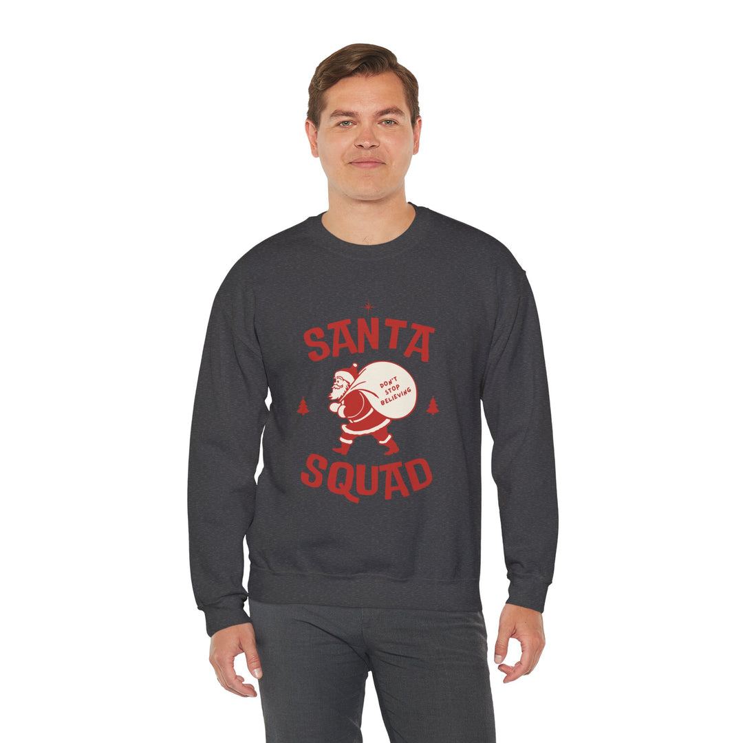 Santa Squad Sweatshirt — Retro Santa Holiday Crewneck