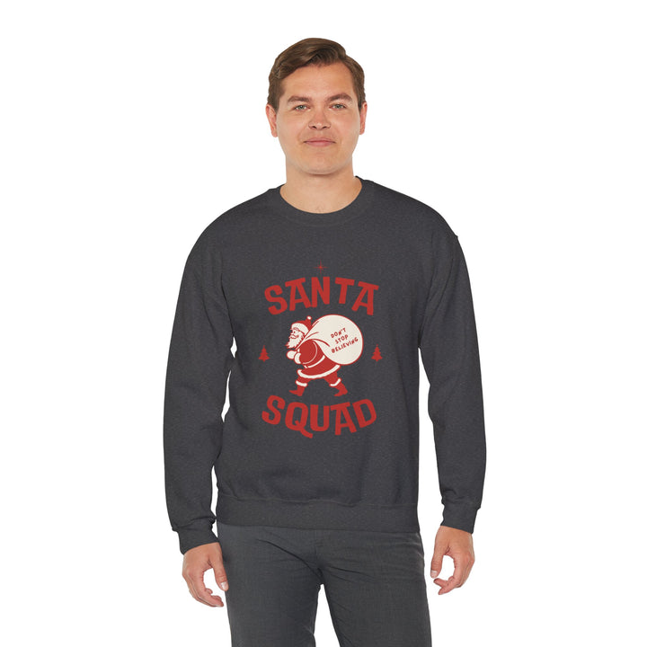 Santa Squad Sweatshirt — Retro Santa Holiday Crewneck