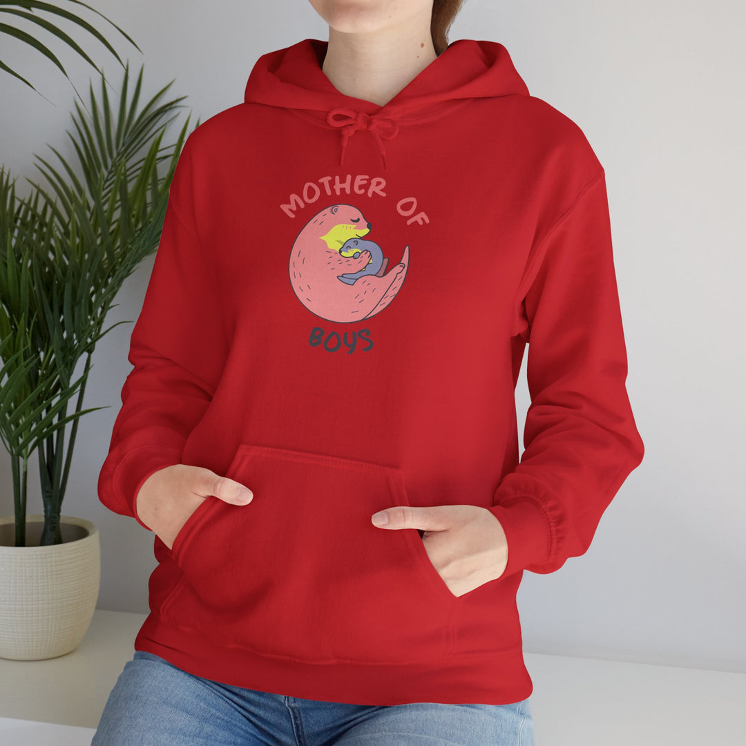 Mom's Unisex Hooded Sweatshirt – Mother of Boys Design