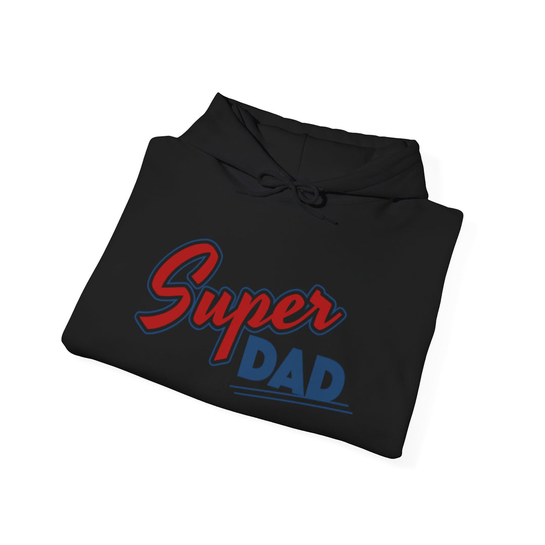 Dad’s Hooded Sweatshirt – Super Dad Unisex Hooded Design