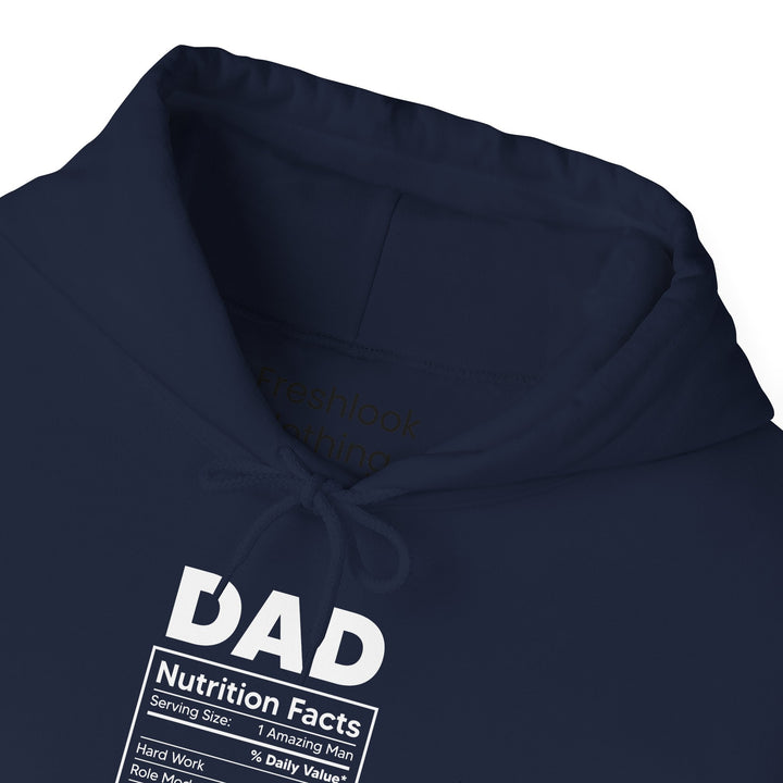 Dad’s Hooded Sweatshirt – Funny Dad Nutrition Facts Design