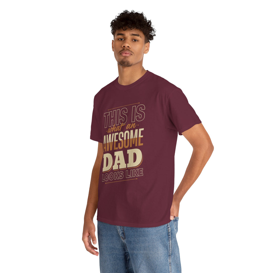 Dad's T-Shirt - This is What an Awesome Dad Looks Like Design