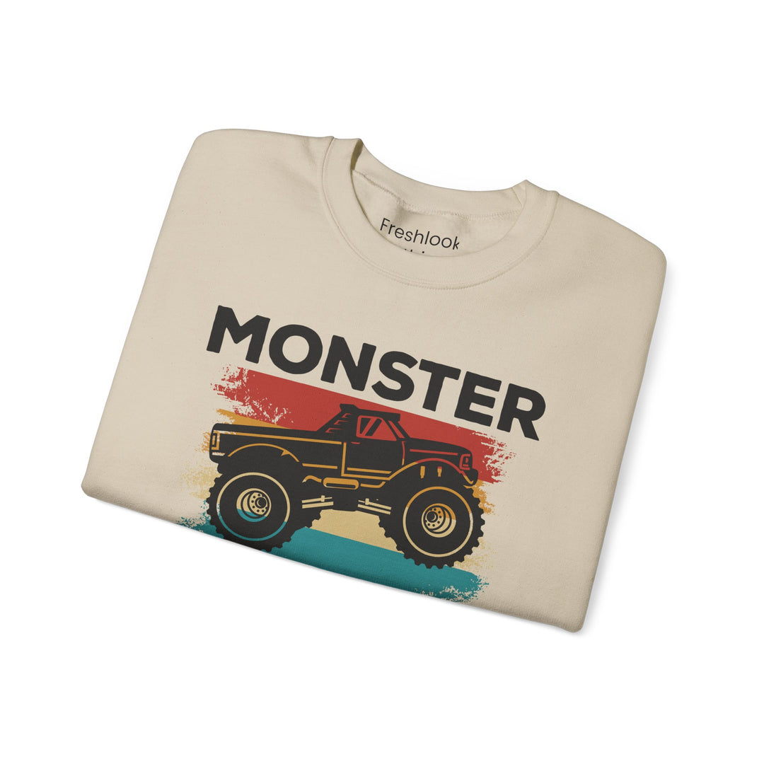 Dad’s Sweatshirt – Monster Truck Dad Design