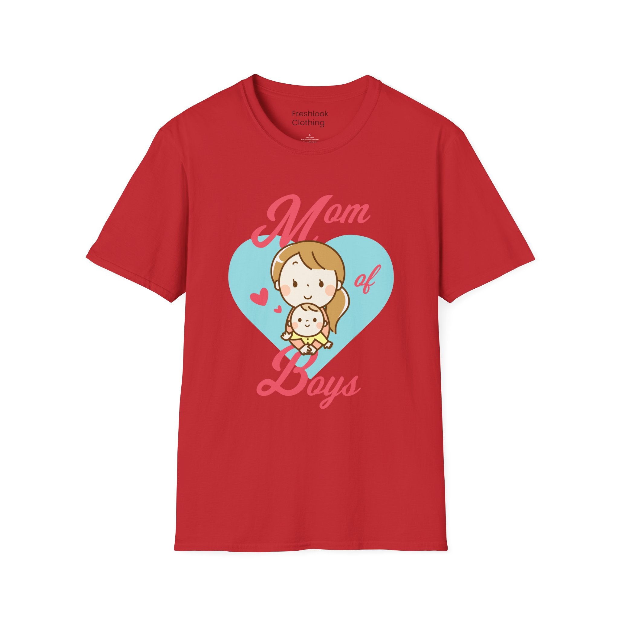 Mom T-Shirt - Mom of Boys Design