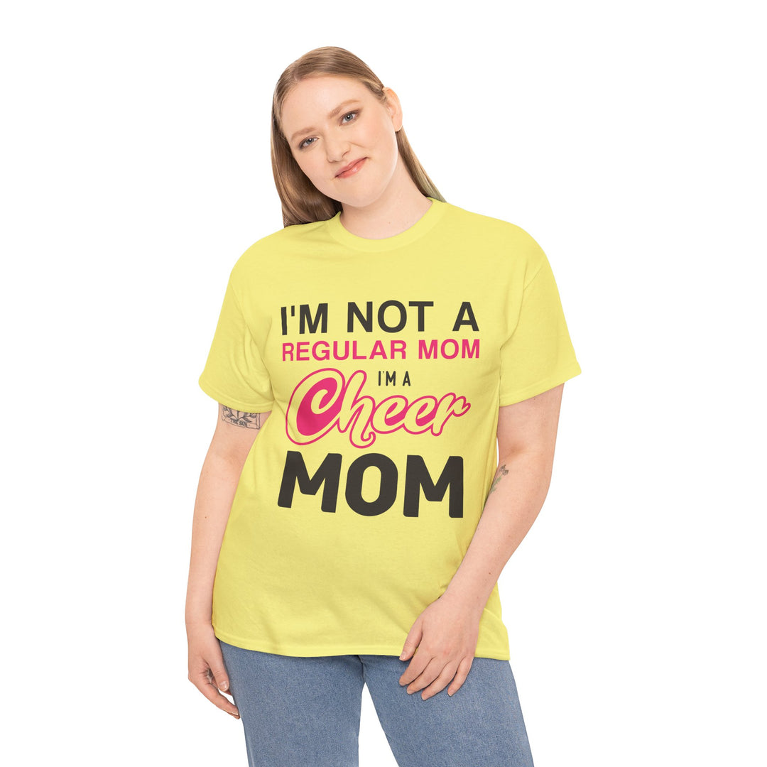 Mom T-Shirt - I'm Not A Regular Mom - Cheer Mom Design for Cheerleading Events