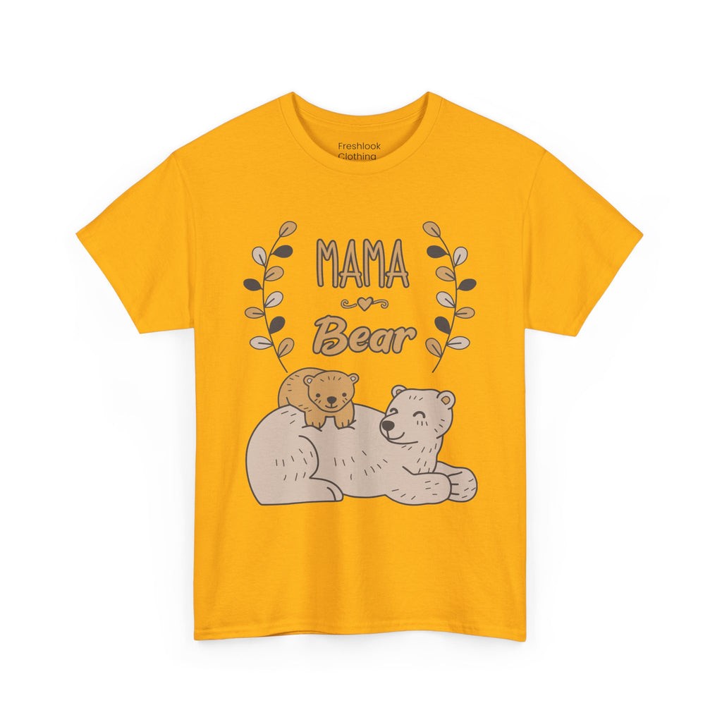 Mom T-Shirt - Mama Bear Design - Cute Bear Family Graphic Tee