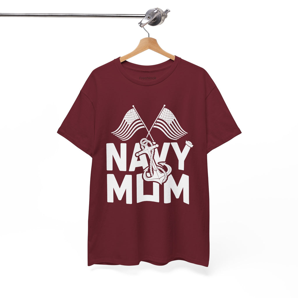 Mom T-Shirt – Navy Mom Design