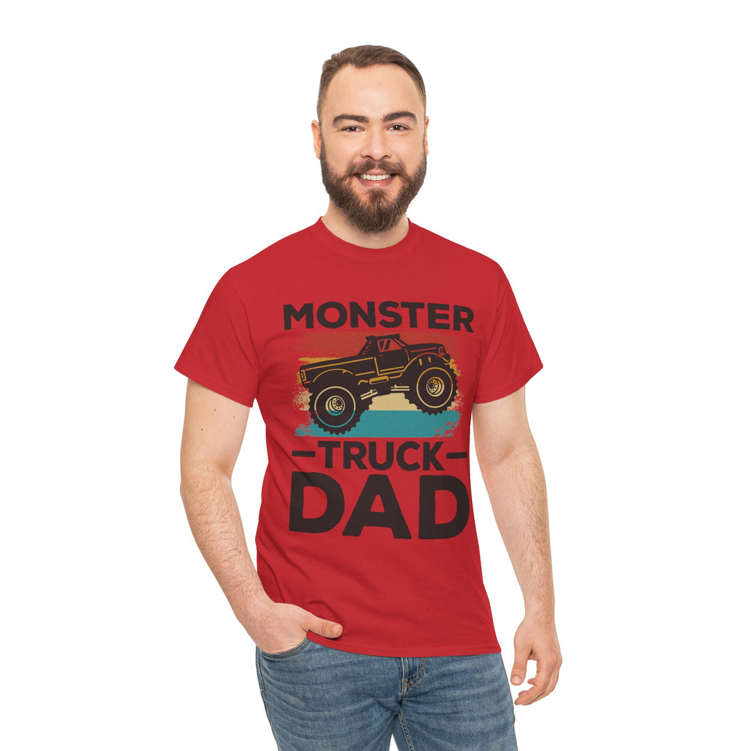 Dad's T-Shirt - Monster Truck Dad Design