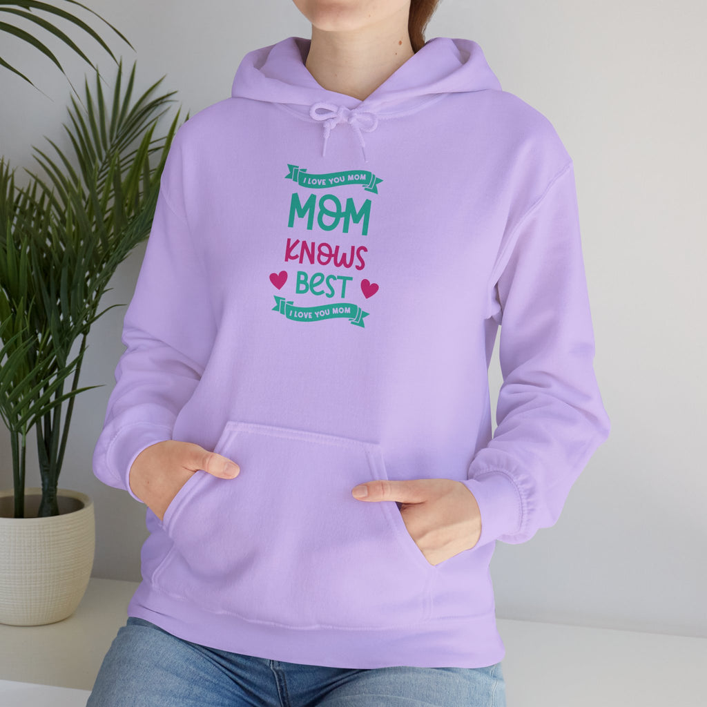 Mom's Hooded Sweatshirt – MOM Knows Best Design