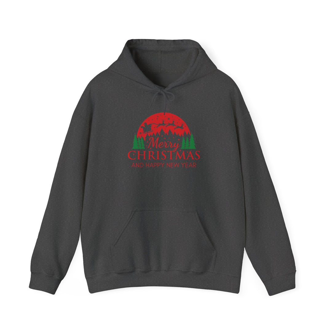 Merry Christmas Hoodie - Festive Red & Green Holiday Sweatshirt