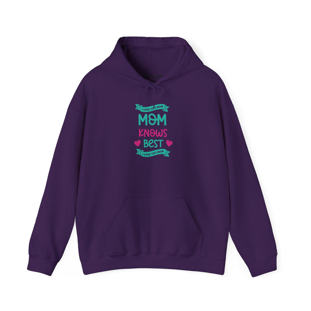 Mom's Hooded Sweatshirt – MOM Knows Best Design