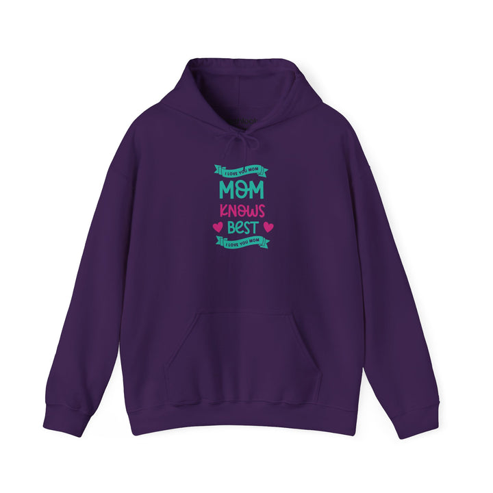 Mom's Hooded Sweatshirt – MOM Knows Best Design