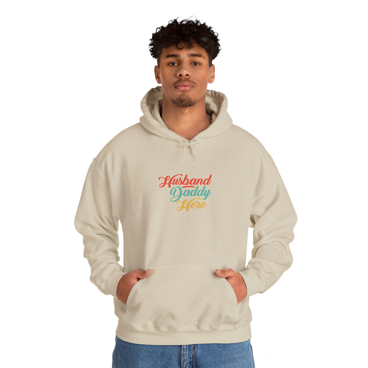 Dad’s Hooded Sweatshirt – Husband Daddy Hero Design