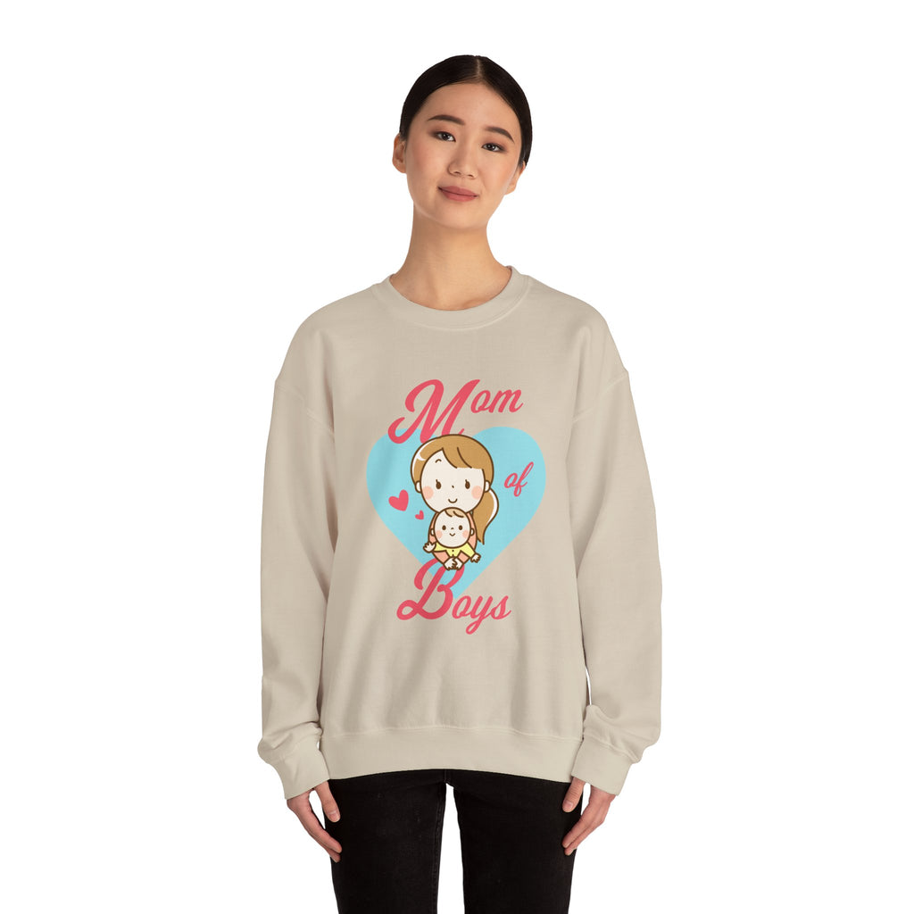 Mom Sweatshirt - Mom of Boys Design