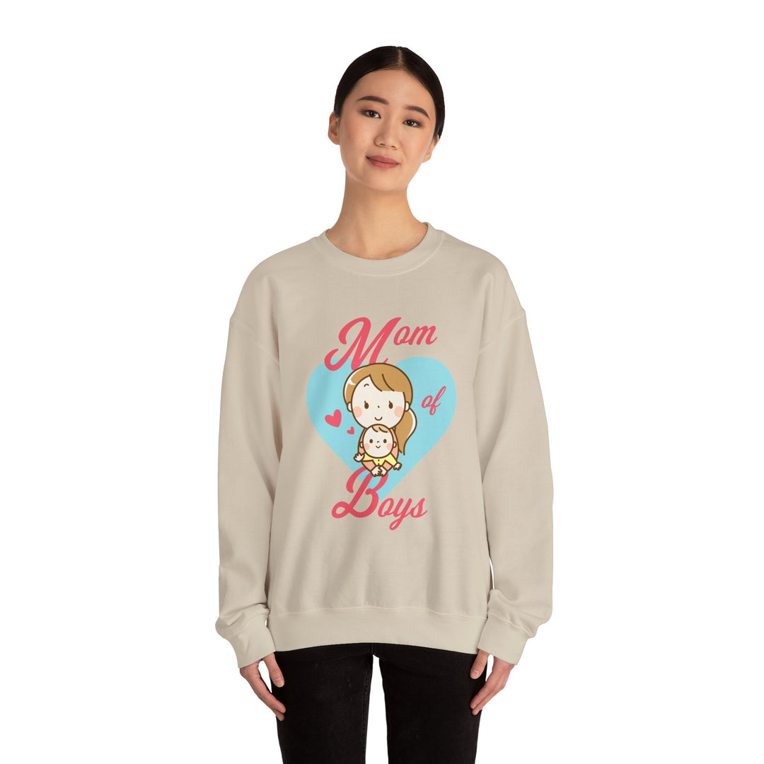 Mom's Sweatshirt - Mom of Boys Design