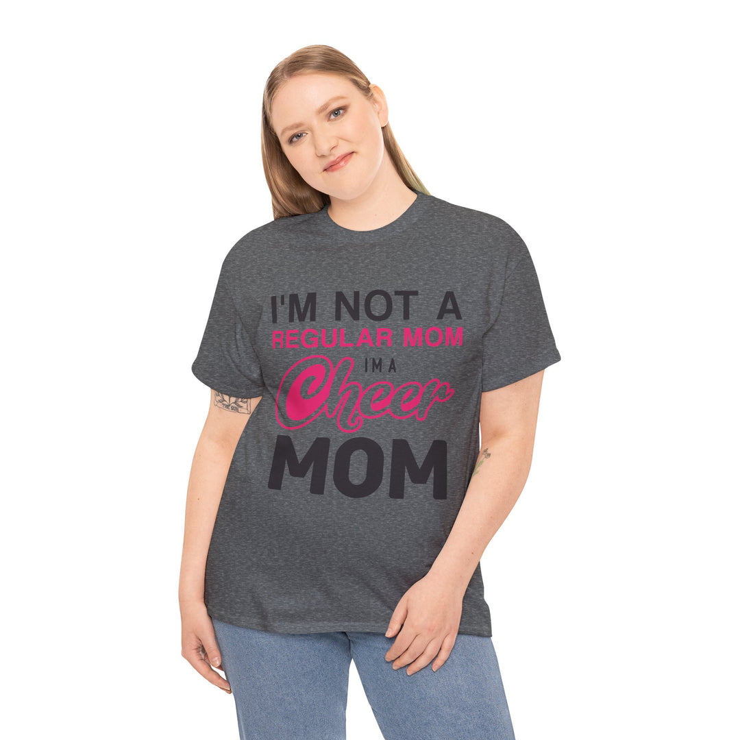 Mom T-Shirt - I'm Not A Regular Mom - Cheer Mom Design for Cheerleading Events