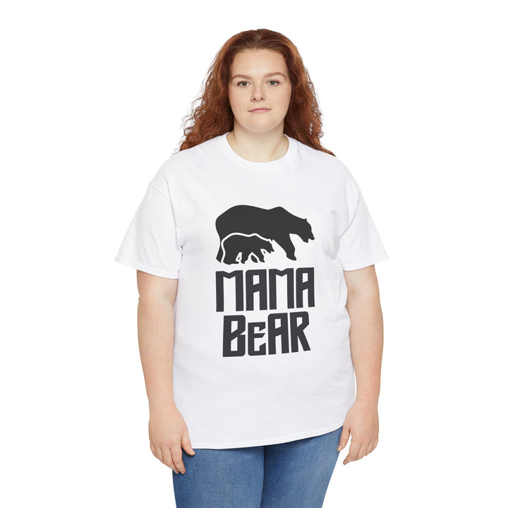 Mom’s T-shirt – Mama Bear Unisex Heavy Cotton Tee - Perfect Gift for Moms Design