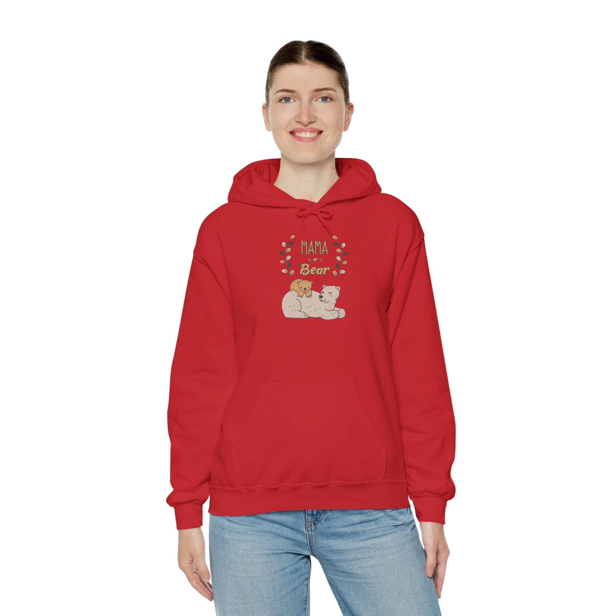 Mom's Unisex Hooded Sweatshirt  - Mama Bear Design