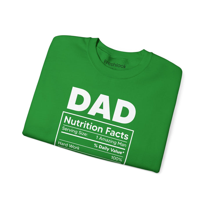 Dad’s Sweatshirt – Dad Nutrition Facts Design