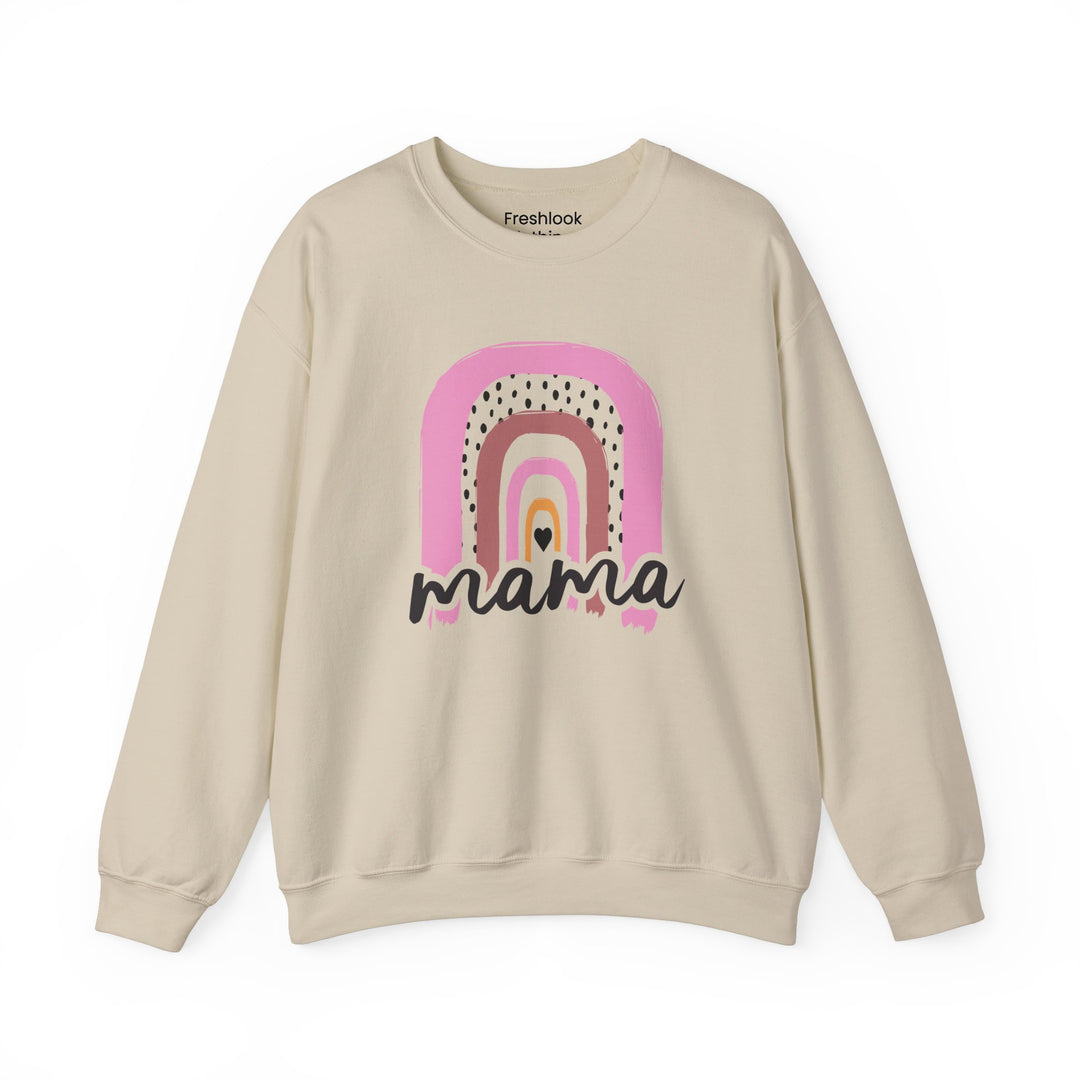 Mom's Sweatshirt - Mama Rainbow Design