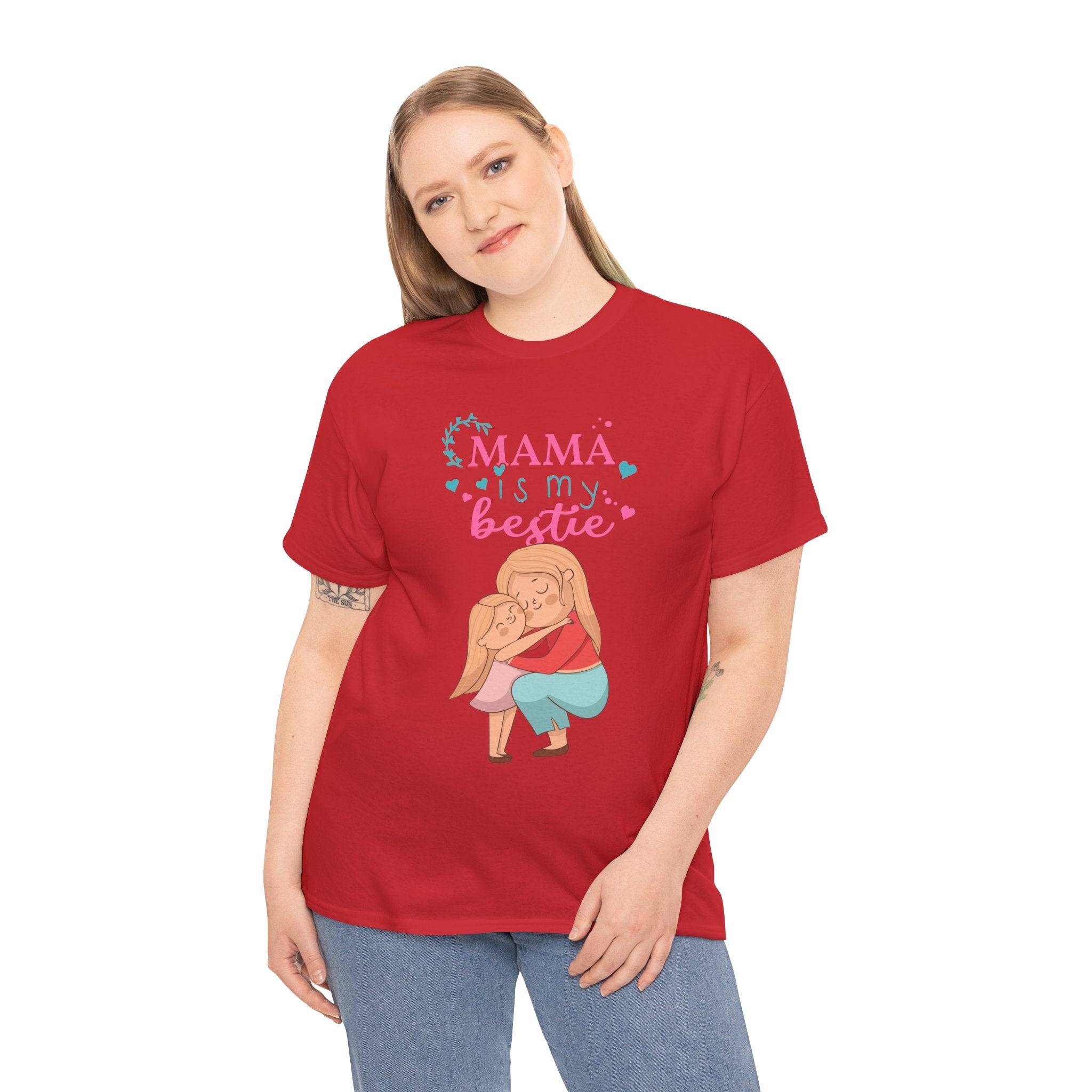 Mom T-Shirt - Mama Is My Bestie Design