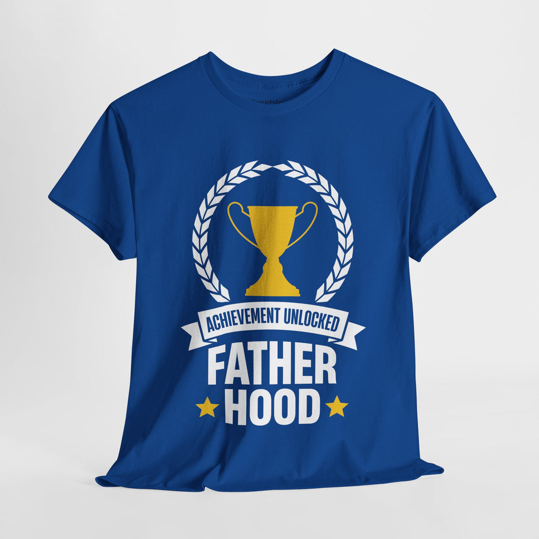 Dad's T-Shirt - Achievement Unlocked Fatherhood Design